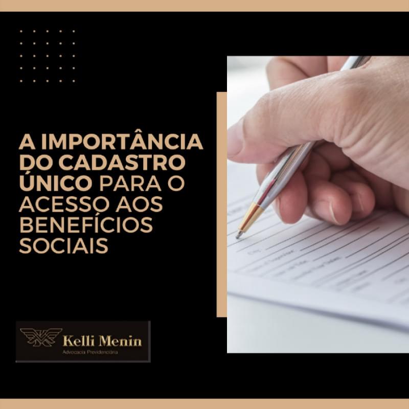 A IMPORTÂNCIA DO CADASTRO ÚNICO PARA O ACESSO AOS BENEFÍCIOS SOCIAIS: A IMPORTÂNCIA DO CADASTRO ÚNICO PARA O ACESSO AOS BENEFÍCIOS SOCIAIS: